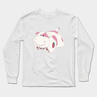 strawberry cow pillow pet Long Sleeve T-Shirt